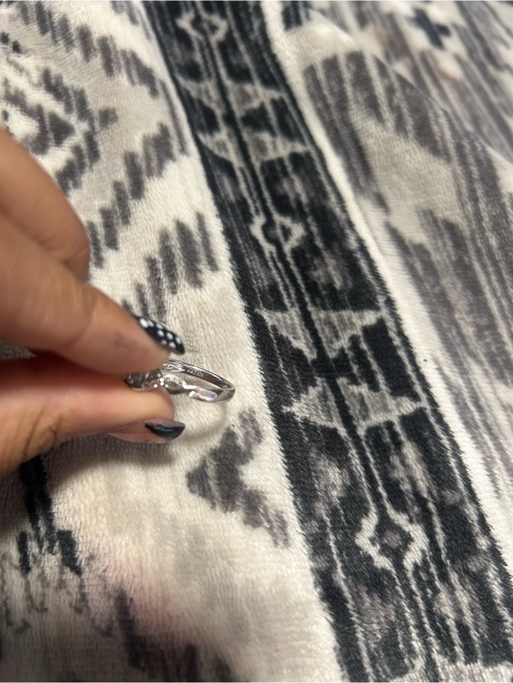 Blue Jared Silver Ring